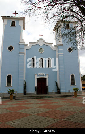 Da Igreja Matriz na Praça Nove de Julho na Cidade de Guararema. GUARAREMA/SP, Brasilien 19/07/2014. (Foto: Celio Coscia/Fotoarena) Stockfoto