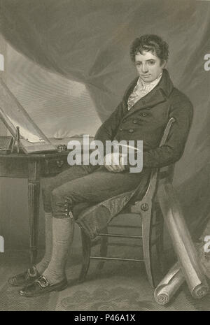 Robert Fulton (1765-1815) amerikanischer Ingenieur und Erfinder Stockfoto