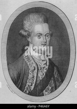 Frederick North, 2. Earl von Guilford (1732-1792), Lord North, Premierminister von Großbritannien von 1770 bis 1782. Stockfoto