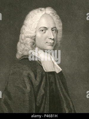 Isaac Watts (1674-1748) Deutsch christliche Minister Stockfoto