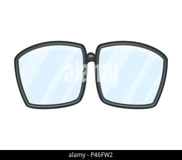 Cartoon Gläser vektor design isoliert auf weißem Stock Vektor