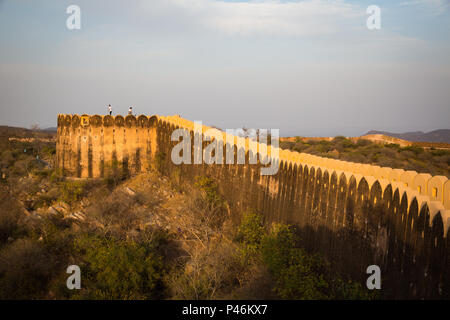 Nahargarh Fort auf dem Hügel über Jaipur Stockfoto