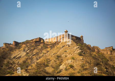 Nahargarh Fort auf dem Hügel über Jaipur Stockfoto