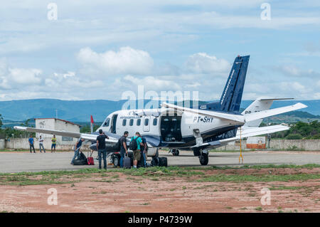 GUANAMBI, BAHIA - 20/12/2014: E PAISSAGENS LOCAIS DO MUNICÍPIO DE GUANAMBI - Aeroporto. (Foto: mourão Panda/Fotoarena) Stockfoto