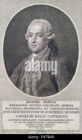 J MONINO Y REDONDO CONDE DE FLORIDABLANCA (1727-1808). Lage: Biblioteca Nacional - COLECCION, MADRID, SPANIEN. Stockfoto