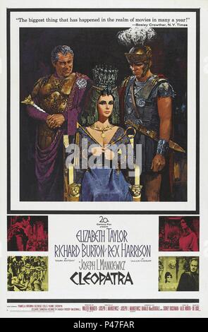 Original Film Titel: CLEOPATRA. Englischer Titel: CLEOPATRA. Regisseur: Joseph L.MANKIEWICZ. Jahr: 1963. Stars: Kleopatra VII FARAONE. Quelle: 20th Century Fox/Album Stockfoto