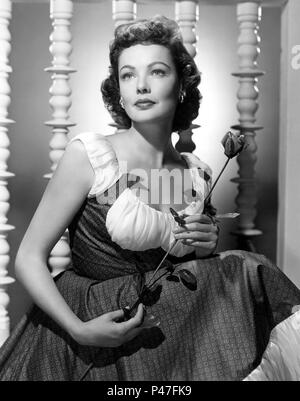 Stars: GENE TIERNEY. Stockfoto