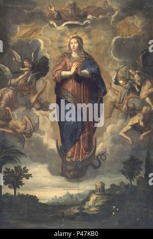 INMACULADA. Autor: ARAPINO. Lage: das Museo DE BELLAS ARTES - CONVENTO DE LA MERCED CALZAD, Sevilla, Sevilla, Spanien. Stockfoto