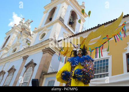 SALVADOR, BA - 10/02/2015: Decoração de Carnaval em Salvador - Pelourinho Durante decoração de Carnaval em Salvador. (Foto: Mauro Akin Nassor/Fotoarena) Stockfoto