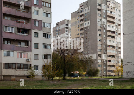 Sofia, Bulgarien, Fertighäuser Immobilien Stockfoto