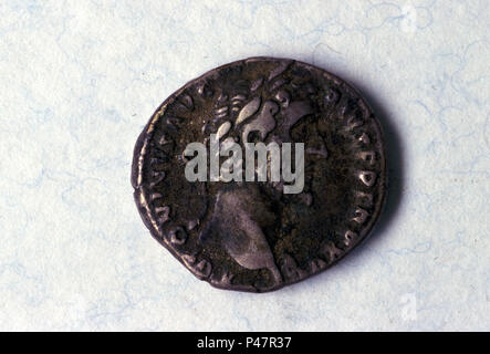 Nicht 1198527 römische Münze Titus Aurelius Fulvus Boionius Arrius Antoninus (19. September 86 - 7. März 161), Antoninus Pius war Römischer Kaiser von 138 bis Stockfoto