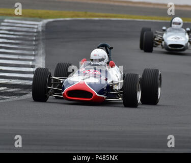 Steve Jones, Brabham BT 28, historische Formel 3, HSCC, Silverstone International Trophy historisches Rennen treffen, Juni 2018, Autos, klassische Rennwagen, Seine Stockfoto