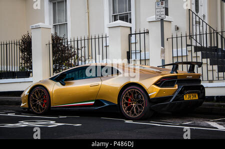 Lamborghini Huracan Performante super Auto Stockfoto