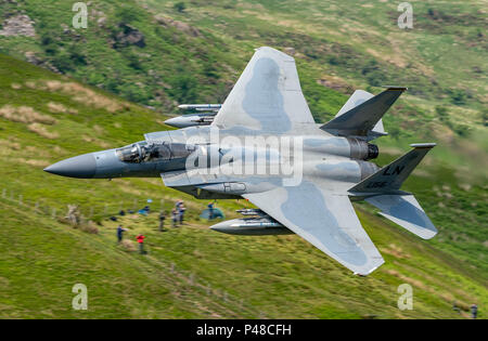 Mach Loop F15 Fighter Jet Stockfoto