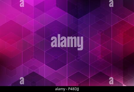 Vektor abstrakte Wissenschaft Hintergrund. Hexagon geometrischen Design. EPS 10. Stock Vektor