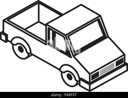 Van Fahrzeug isometrische Symbol Stock Vektor