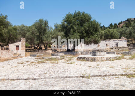 Assos Schloss, Kefalonia, Griechenland Stockfoto