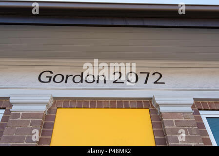 Der erste Zweck gebaut Post im Sydney Vorort von Gordon 2072. In den späten 1890er Jahren gebaut und jetzt umgerechnet zu einem Commonwealth Bank branch Stockfoto