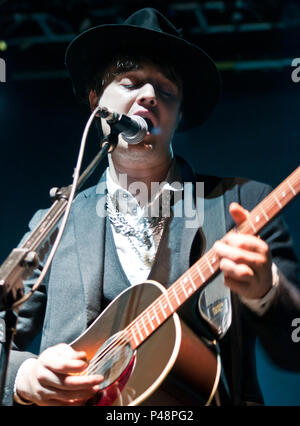 Peter Doherty bei O2 Academy, Newcastle Stockfoto