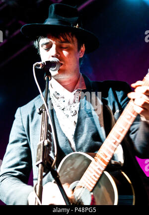 Peter Doherty bei O2 Academy, Newcastle Stockfoto