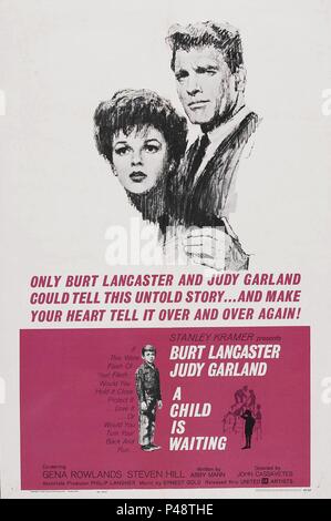 Original Filmtitel: EIN KIND WARTET. Englischer Titel: EIN KIND WARTET. Regisseur: John CASSAVETES. Jahr: 1963. Quelle: UNITED ARTISTS/STANLEY KRAMER/Album Stockfoto