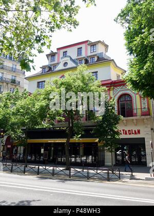 Der bataclan Theater, Rock Musik Schauplatz und die Website vom 13. November Terroranschlag, Paris, Frankreich. Stockfoto