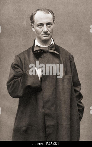 Pierre Charles Baudelaire, 1821 - 1867. Französischer Dichter, Essayist und Kunstkritiker. Nach einer zeitgenössischen Print. Stockfoto