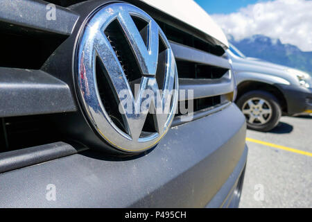 Deutsche auto Abzeichen, mit emission Skandal verwickelt Stockfoto