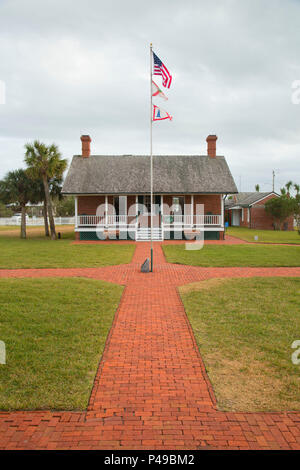 Erster Assistent des Tierhalters Wohnung, Ponce de Leon Inlet Licht Station Museum, Florida Stockfoto