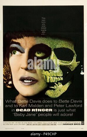 Original Film Titel: Dead Ringer. Englischer Titel: Dead Ringer. Regisseur: PAUL HENREID. Jahr: 1964. Quelle: WARNER BROTHERS/Album Stockfoto