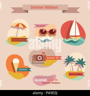 Der Sommer Elemente Stock Vektor