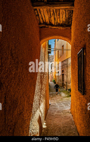 Italien Sardinien Anglona Castelsardo, das historische Zentrum anzeigen Stockfoto