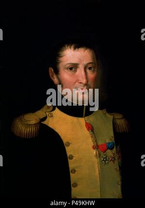 Joseph Bonaparte, König von Spanien - 67,3 x 49,5 cm, Öl auf Leinwand. Autor: Robert Lefèvre (1755-1830). Lage: MUSEO WELLINGTON/ASPLEY HOUSE, LONDON, ENGLAND. Auch bekannt als: JOSE ICH BONAPARTE REY DE ESPAÑA. Stockfoto