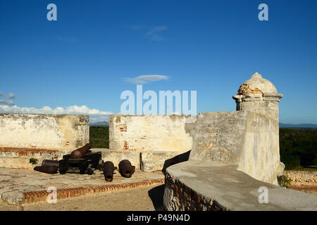 Kuba, die Burg San Pedro de la Roca del Morro, Santiago de Cuba Stockfoto