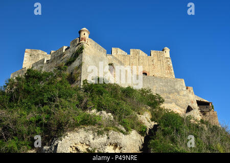 Kuba, die Burg San Pedro de la Roca del Morro, Santiago de Cuba Stockfoto