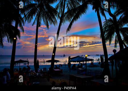 Boracay White Sand Beach Stockfoto