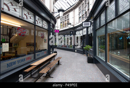 Quartal schloss Arkaden in Cardiff, Wales, UK. Stockfoto