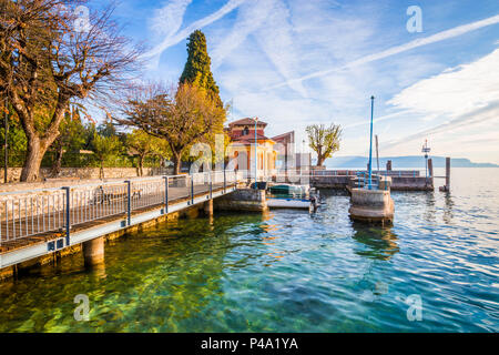 Barbarano Dorf, in der Nähe von Salò am Gardasee. Provinz Brescia, Lombardei, Italien Stockfoto