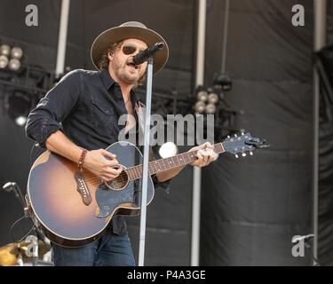 Oshkosh, Wisconsin, USA. 20 Juni, 2018. MICHAEL HOBBY der tausend Pferde während Land USA Music Festival bei Ford Festival Park in Oshkosh, Wisconsin Credit: Daniel DeSlover/ZUMA Draht/Alamy leben Nachrichten Stockfoto