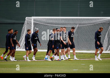 Zelenogorsk, Sankt Petersburg, Russland. 21. Juni 2018. England gehen Sie vor einem England Training bei Stadion Spartak Zelenogorsk am 21. Juni 2018 in Zelenogorsk, Sankt Petersburg, Russland. Credit: PHC Images/Alamy leben Nachrichten Stockfoto