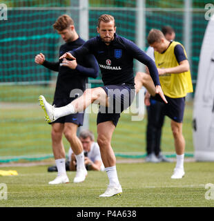 Zelenogorsk, Sankt Petersburg, Russland. 21. Juni 2018. Harry Kane von England während einer England Training bei Stadion Spartak Zelenogorsk am 21. Juni 2018 in Zelenogorsk, Sankt Petersburg, Russland. Credit: PHC Images/Alamy leben Nachrichten Stockfoto