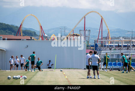 Sochi, Russland. 21 Juni, 2018. GES/fussball/Wm 2018 Russland: DFB Training Sotschi, 21.06.2018 GES/fussball/fussball/Wm 2018 Russland: DFB-Praxis, Sochi, Juni 21, 2018 | Verwendung der weltweiten Kredit: dpa/Alamy leben Nachrichten Stockfoto