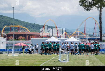 Sochi, Russland. 21 Juni, 2018. GES/fussball/Wm 2018 Russland: DFB Training Sotschi, 21.06.2018 GES/fussball/fussball/Wm 2018 Russland: DFB-Praxis, Sochi, Juni 21, 2018 | Verwendung der weltweiten Kredit: dpa/Alamy leben Nachrichten Stockfoto