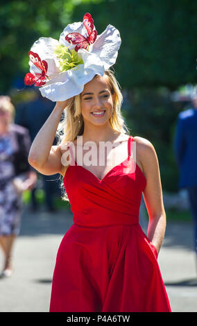 Royal Ascot, Berkshire, Großbritannien, 21. Juni 2018 bunte Hüte am dritten Tag der Royal Ascot 21 Juni 2018 Credit John Beasley Stockfoto