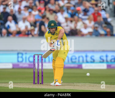 Donnerstag, 21 Juni 2018, Emerald Emirate Riverside, Chester-le-Street, 4. ODI Royal London eintägiger Serie England v Australia; Aaron Finch von Australien hits a4 Stockfoto