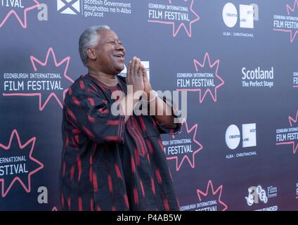 Edinburgh, Großbritannien. Juni 2018 21. Richter photocall in Edinburgh International Film Festival im Bild: Gaston Kabore, Direktor (Dokumentarfilm Jury) Credit: Rich Dyson/Alamy leben Nachrichten Stockfoto