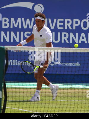 Liverpool, Großbritannien, Bmw International Tennis Turnier in Liverpool, Kredit Ian Fairbrother/Alamy leben Nachrichten Stockfoto