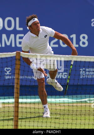 Liverpool, Großbritannien, Bmw International Tennis Turnier in Liverpool, Kredit Ian Fairbrother/Alamy leben Nachrichten Stockfoto