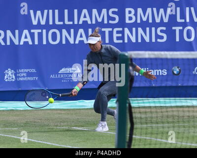 Liverpool, Großbritannien, Bmw International Tennis Turnier in Liverpool, Kredit Ian Fairbrother/Alamy leben Nachrichten Stockfoto