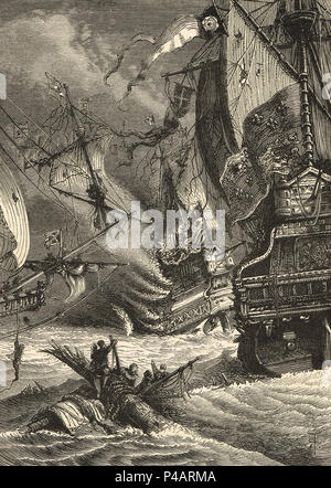 Zerstörung und der Niederlage der Spanischen Armada, 1588 Stockfoto